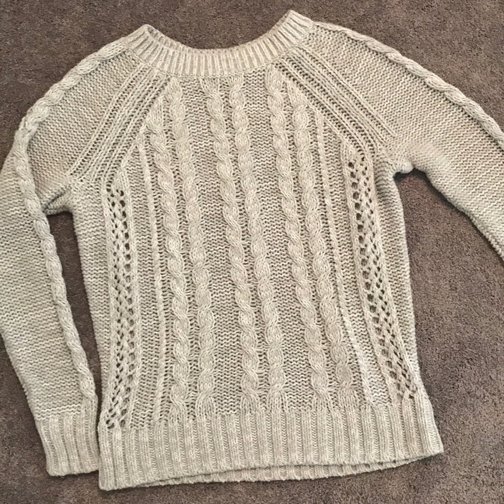 The Gap Raglan sleeve cable-knit sweater